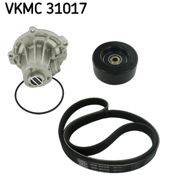 SKF Hosszbordásszíjkészlet vízpumpával VKMC31017_SKF